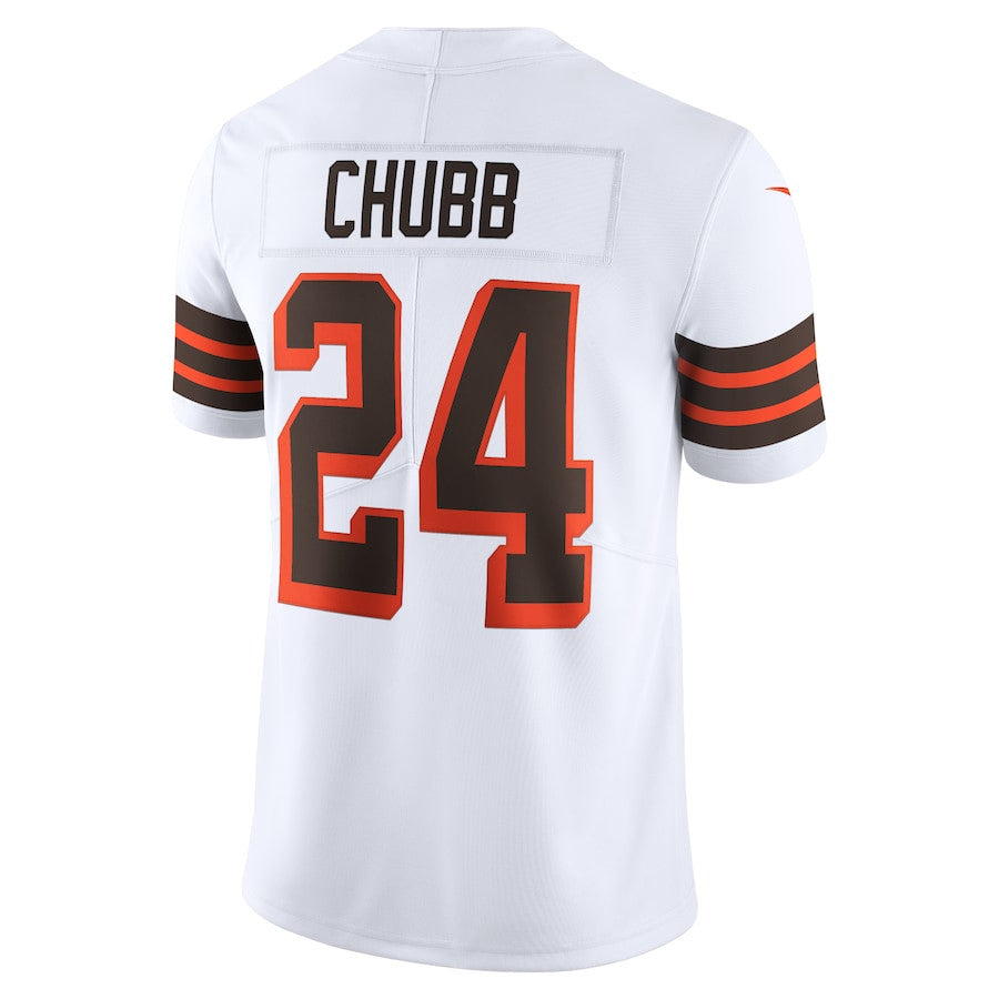Nick Chubb Cleveland Browns 1946 Collection Alternate Vapor Limited Jersey - White football jersey product view 3