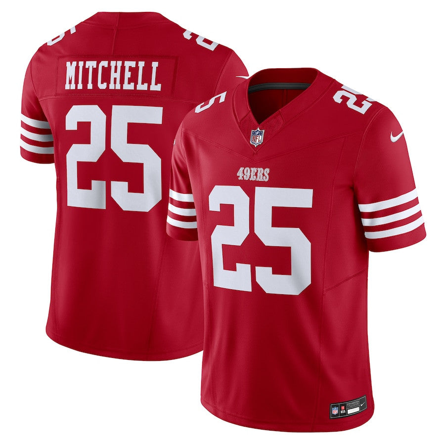 Elijah Mitchell San Francisco 49ers Vapor F.U.S.E. Limited Jersey - Scarlet football jersey product view 1
