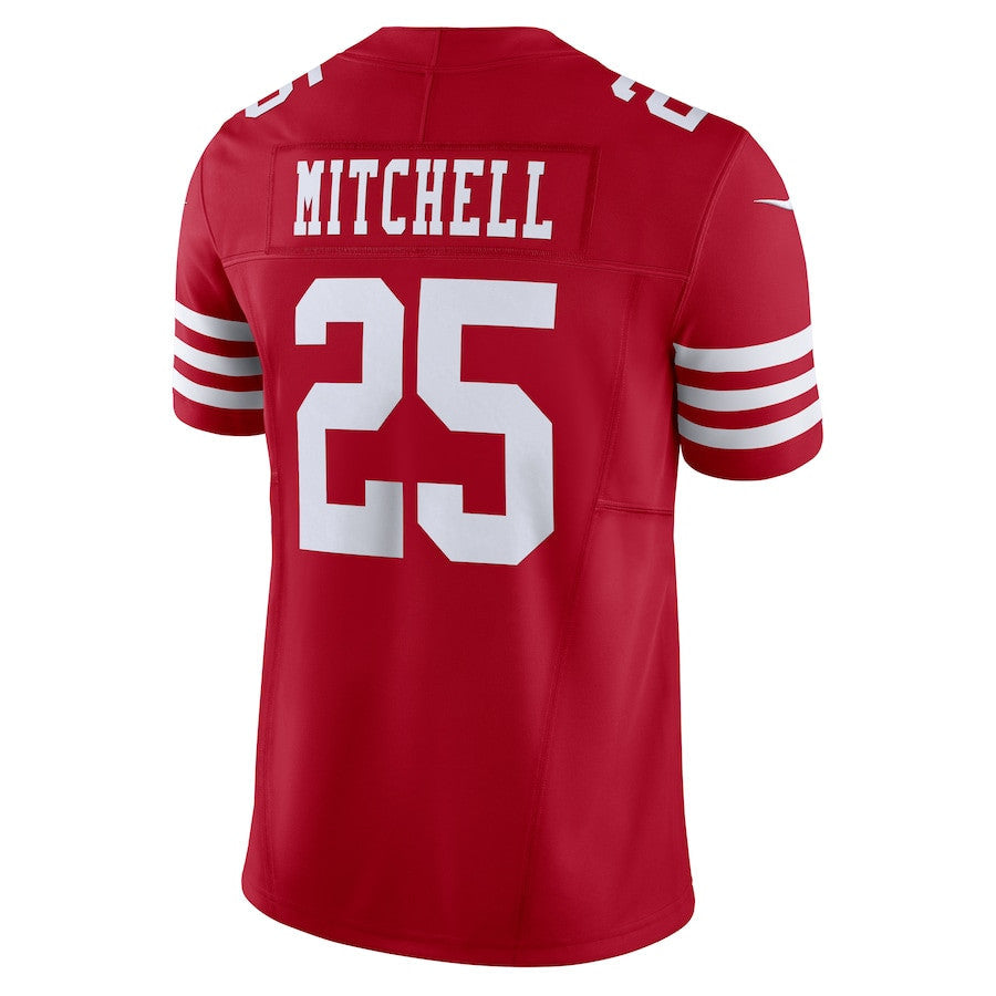 Elijah Mitchell San Francisco 49ers Vapor F.U.S.E. Limited Jersey - Scarlet football jersey product view 3