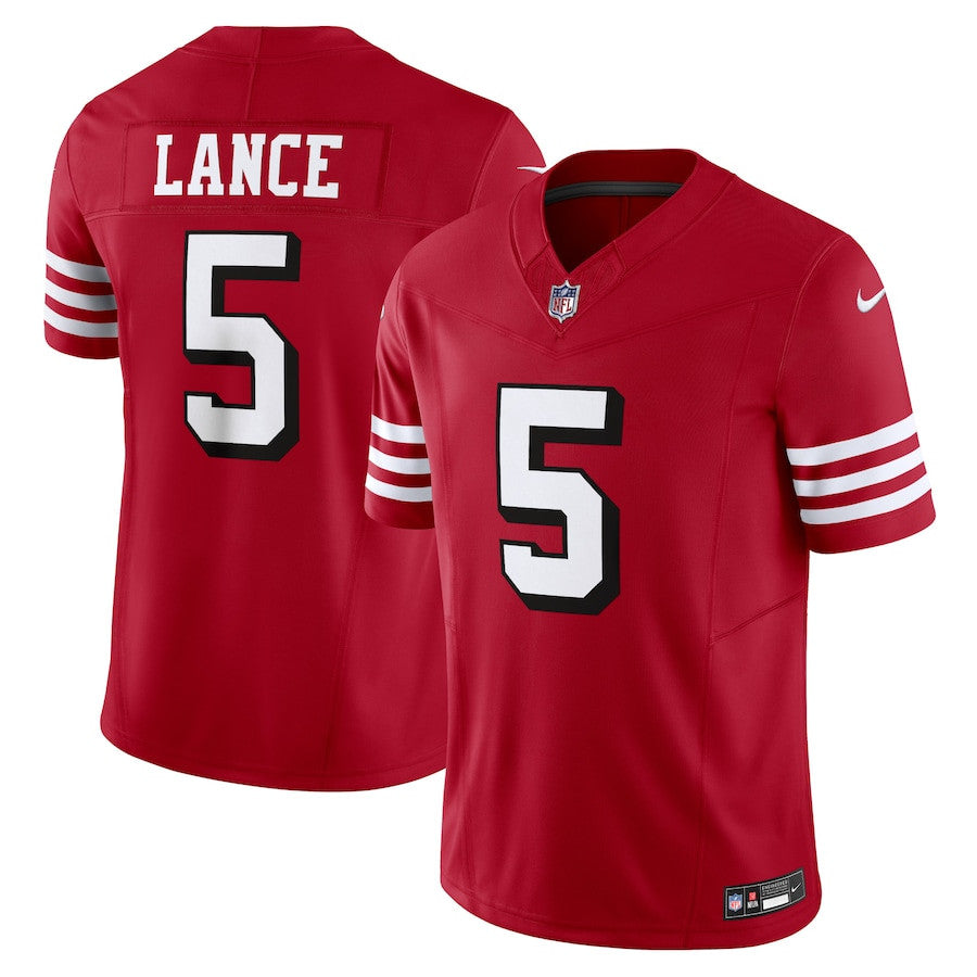 Trey Lance San Francisco 49ers Vapor F.U.S.E. Limited Jersey - Scarlet football jersey product view 1
