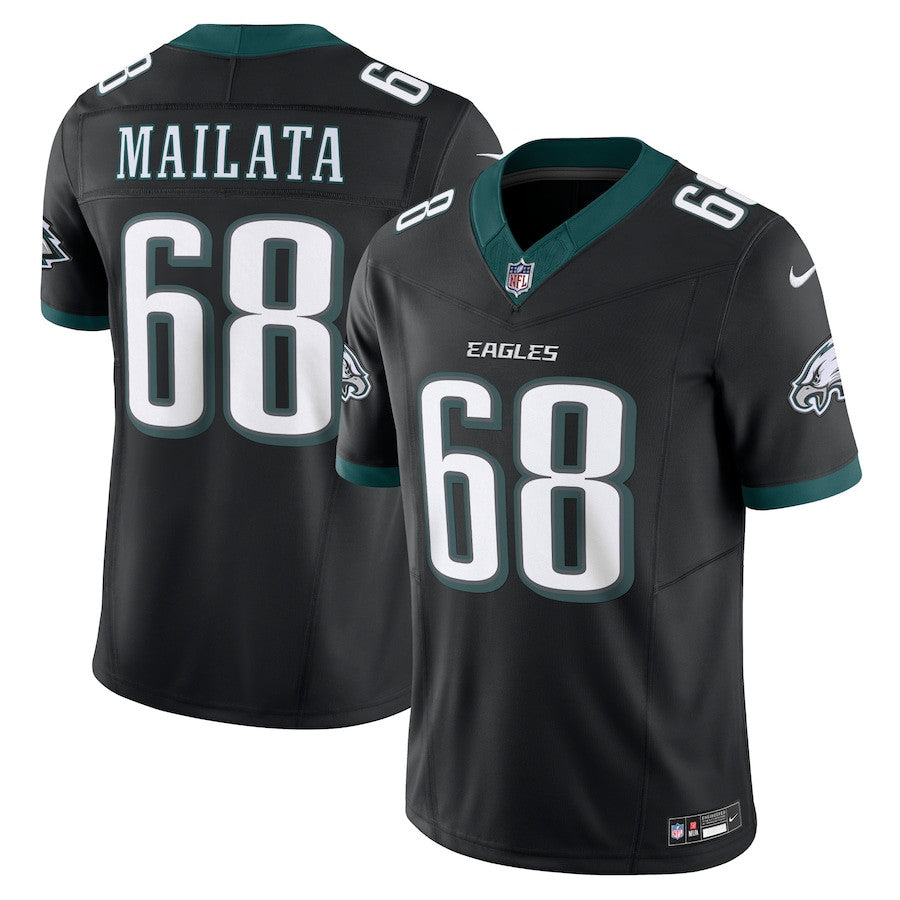 Jordan Mailata Philadelphia Eagles Alternate Vapor F.U.S.E. Limited Jersey - Black basketball jersey product view 1