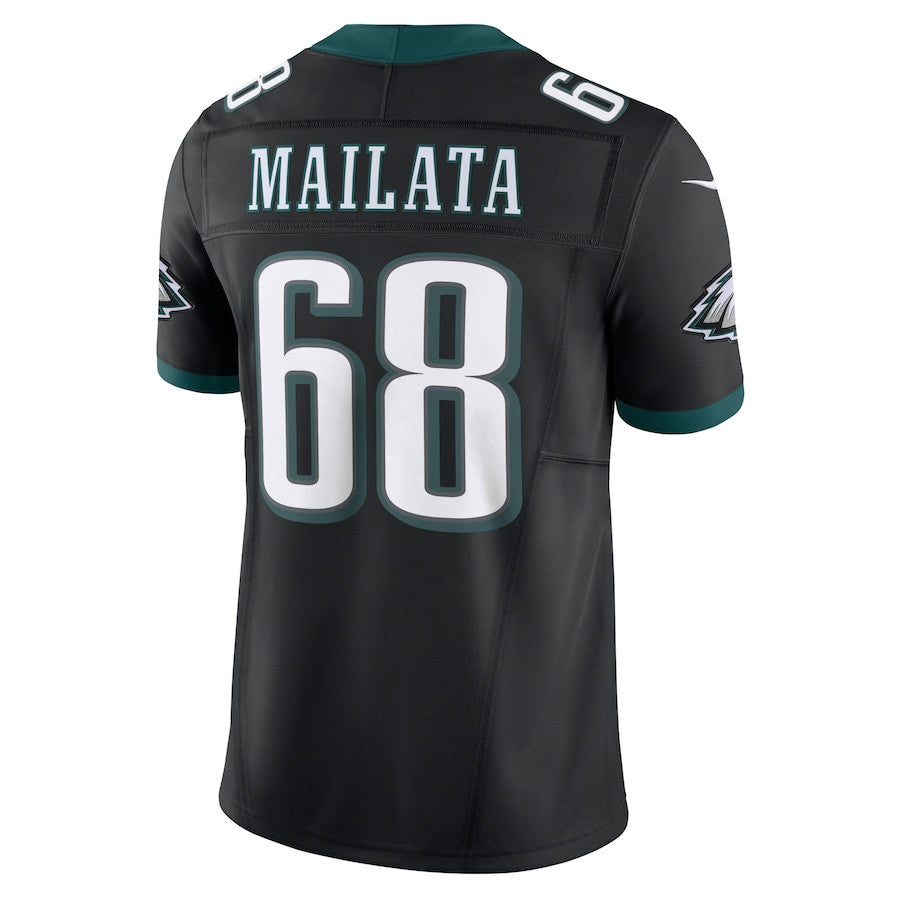 Jordan Mailata Philadelphia Eagles Alternate Vapor F.U.S.E. Limited Jersey - Black basketball jersey product view 3