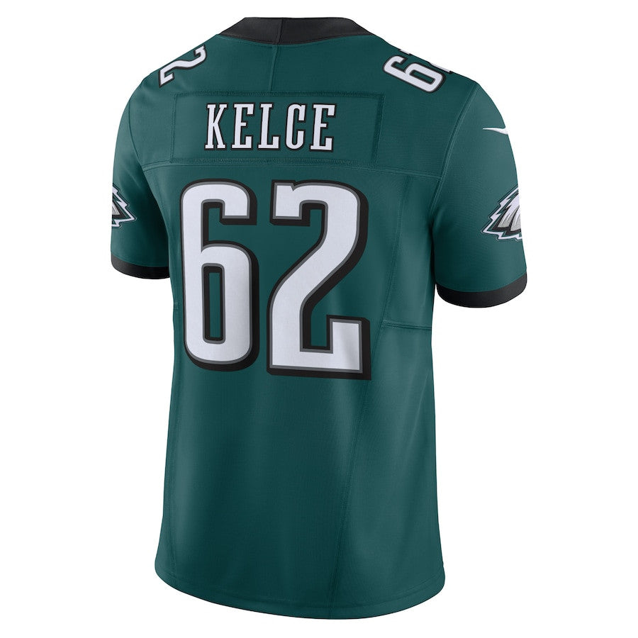 Jason Kelce Philadelphia Eagles Vapor F.U.S.E. Limited Jersey - Midnight Green football jersey product view 3