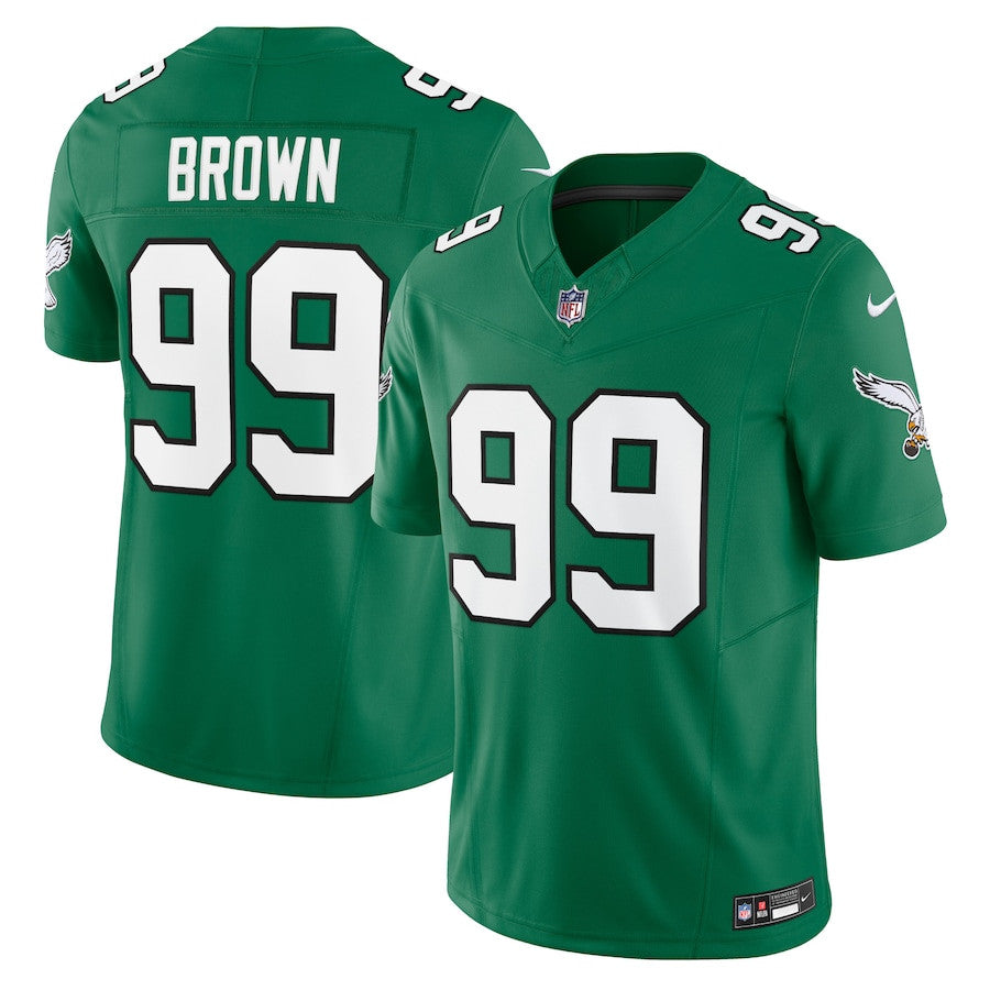 Jerome Brown Philadelphia Eagles Alternate Vapor F.U.S.E. Limited Jersey - Kelly Green football jersey product view 1