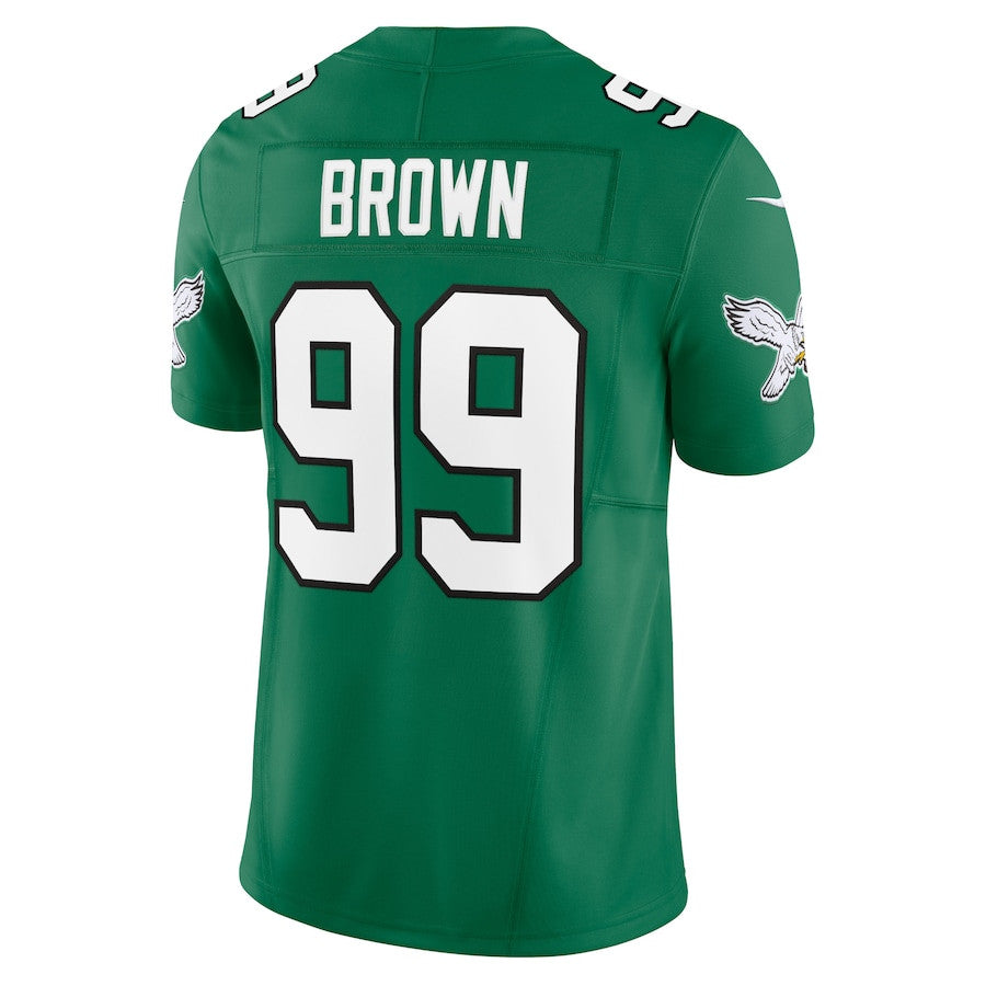 Jerome Brown Philadelphia Eagles Alternate Vapor F.U.S.E. Limited Jersey - Kelly Green football jersey product view 3
