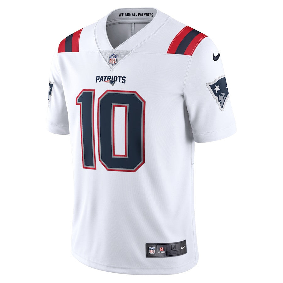 Mac Jones New England Patriots Vapor Limited Jersey - White football jersey product view 2
