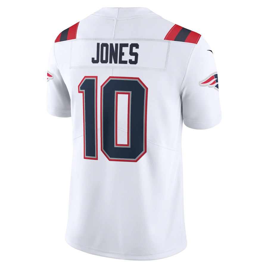 Mac Jones New England Patriots Vapor Limited Jersey - White football jersey product view 3