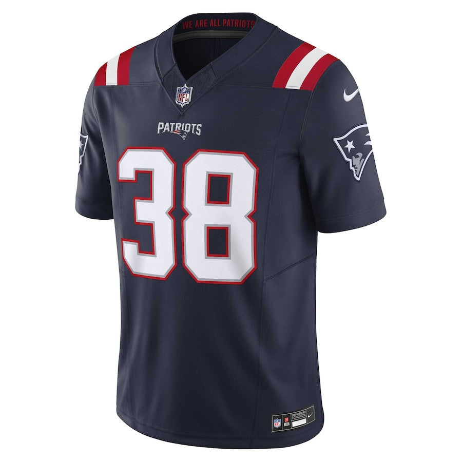 Rhamondre Stevenson New England Patriots Vapor F.U.S.E. Limited Jersey - Navy football jersey product view 2