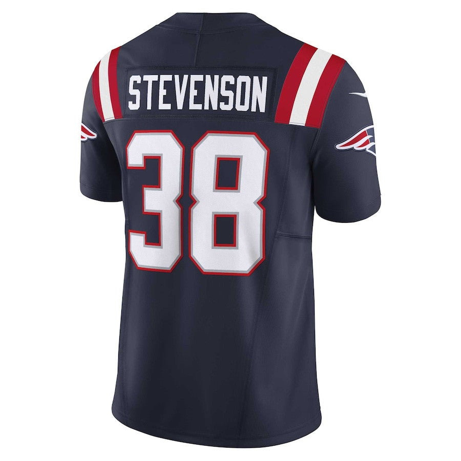 Rhamondre Stevenson New England Patriots Vapor F.U.S.E. Limited Jersey - Navy football jersey product view 3