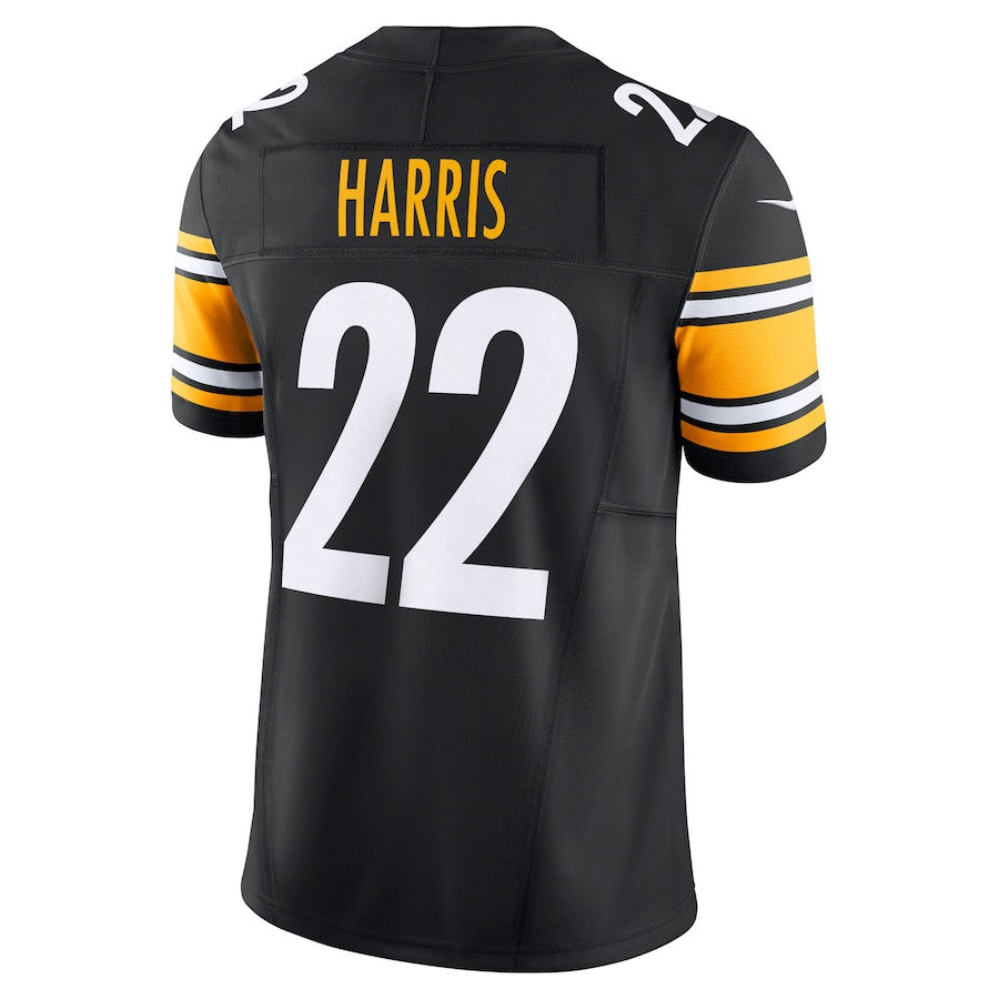 Najee Harris Pittsburgh Steelers Vapor F.U.S.E. Limited Jersey - Black football jersey product view 3