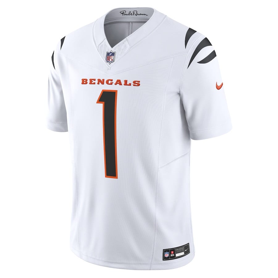 Ja'Marr Chase Cincinnati Bengals Vapor F.U.S.E. Limited Jersey - White football jersey product view 2