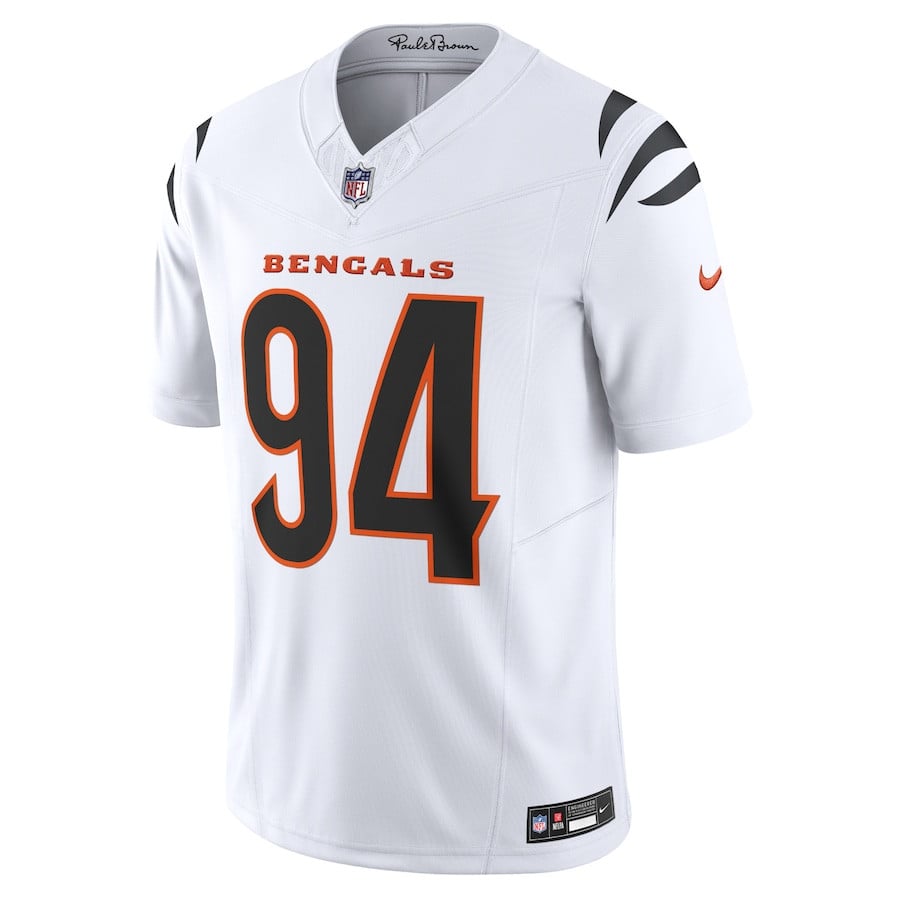 Sam Hubbard Cincinnati Bengals Vapor F.U.S.E. Limited Jersey - White football jersey product view 2