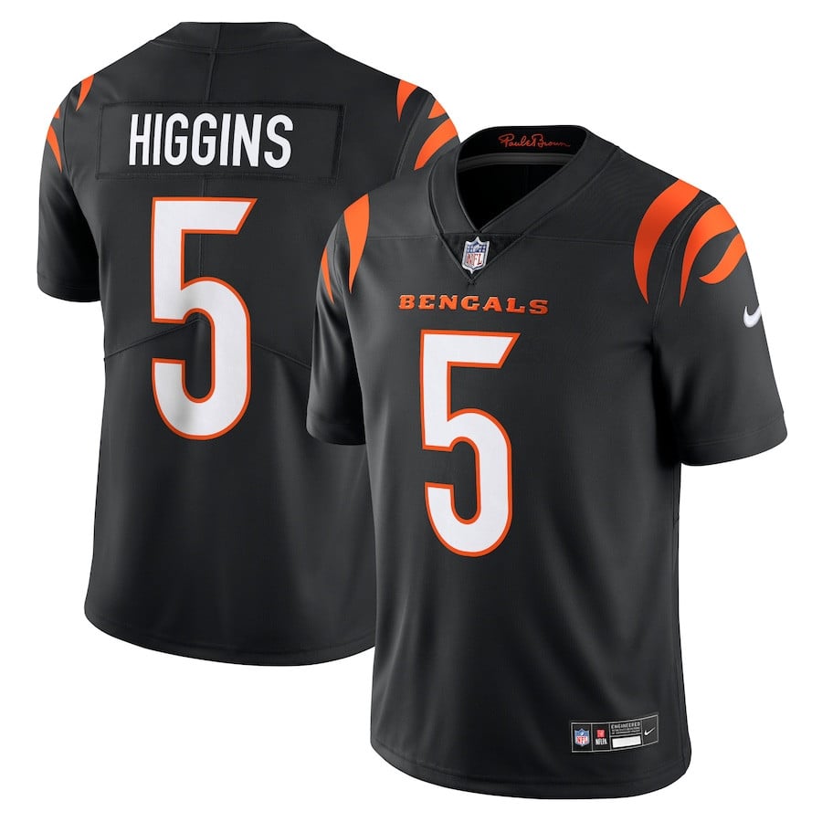 Tee Higgins Cincinnati Bengals Vapor Untouchable Limited Jersey - Black football jersey product view 1