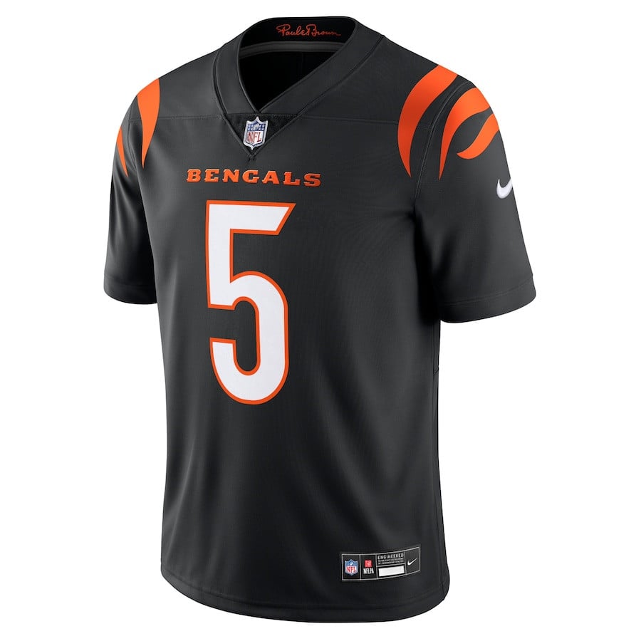 Tee Higgins Cincinnati Bengals Vapor Untouchable Limited Jersey - Black football jersey product view 2