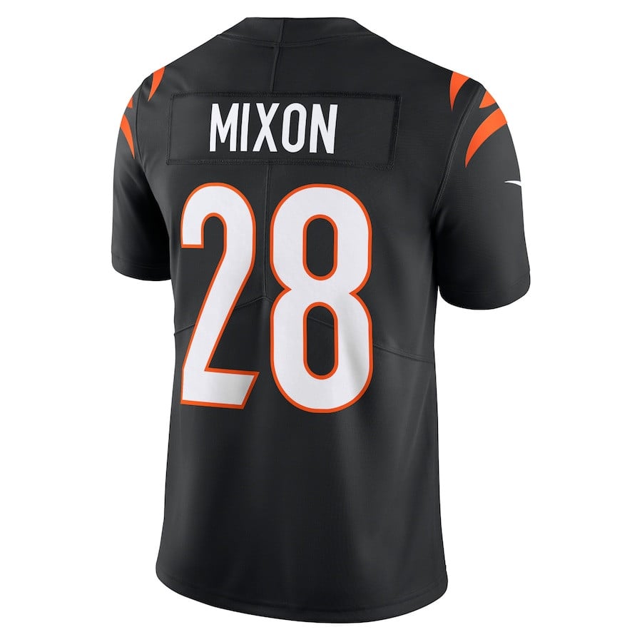 Joe Mixon Cincinnati Bengals Vapor Untouchable Limited Jersey - Black football jersey product view 3
