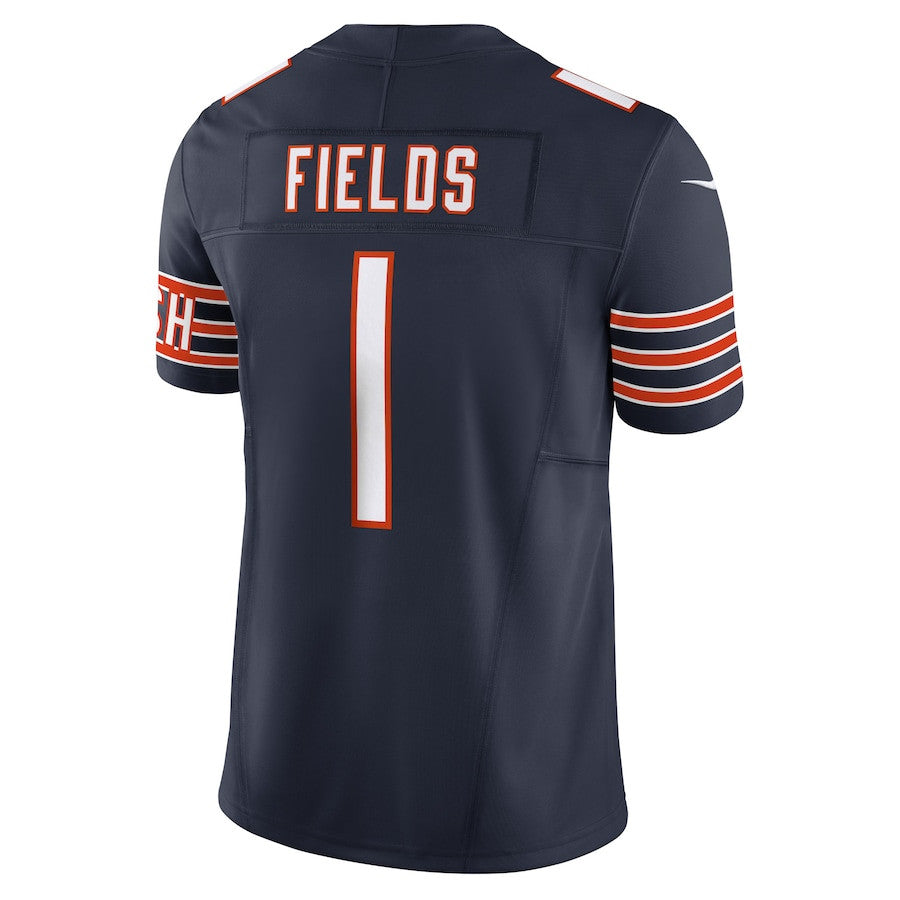 Justin Fields Chicago Bears Vapor F.U.S.E. Limited Jersey - Navy football jersey product view 3
