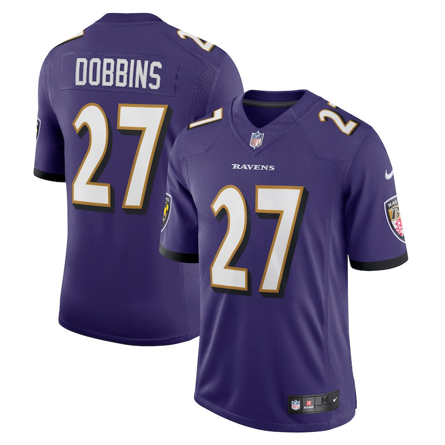 J.K. Dobbins Baltimore Ravens Vapor Limited Jersey - Purple football jersey product view 1