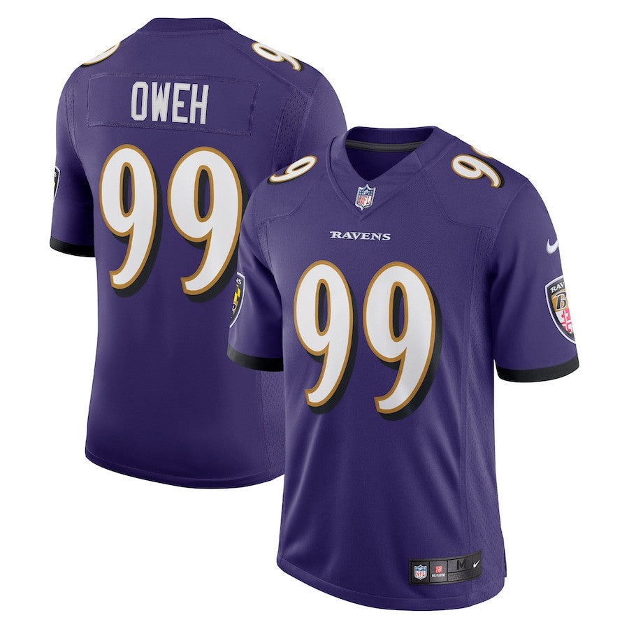 Odafe Oweh Baltimore Ravens Vapor Limited Jersey - Purple football jersey product view 1