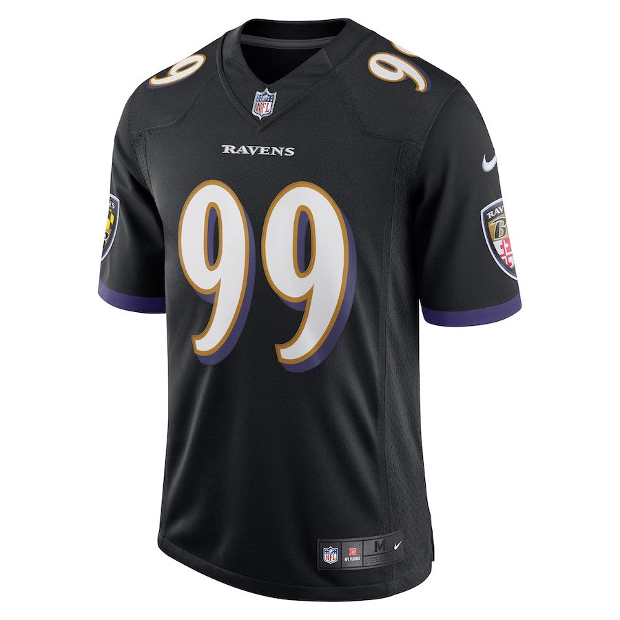 Odafe Oweh Baltimore Ravens Vapor Limited Jersey - Black football jersey product view 2