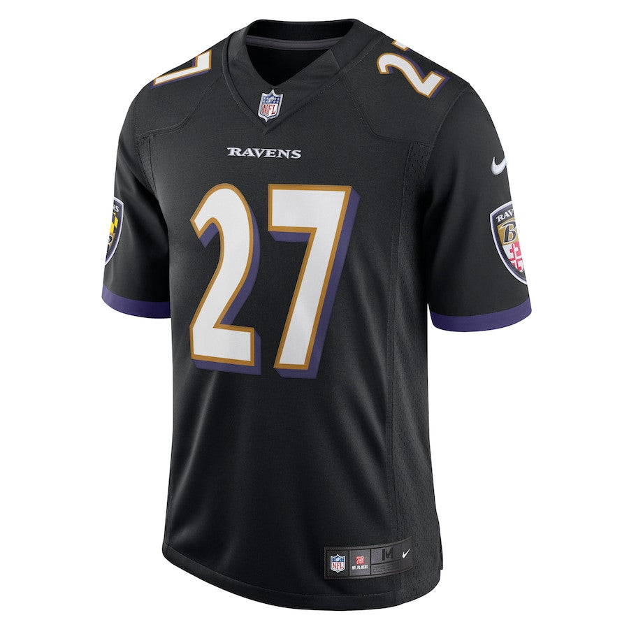 J.K. Dobbins Baltimore Ravens Vapor Limited Jersey - Black football jersey product view 2