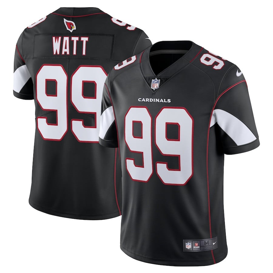 J.J. Watt Arizona Cardinals Vapor Limited Jersey - Black football jersey product view 1
