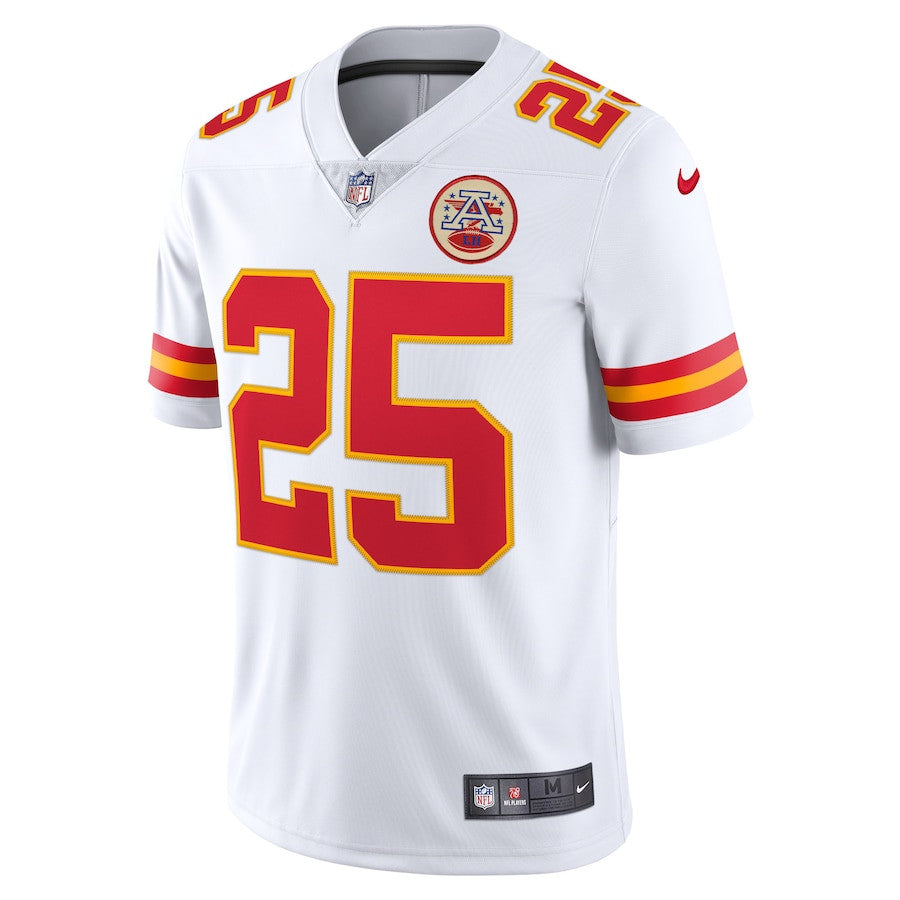 Clyde Edwards-Helaire Kansas City Chiefs Vapor Limited Jersey - White football jersey product view 2