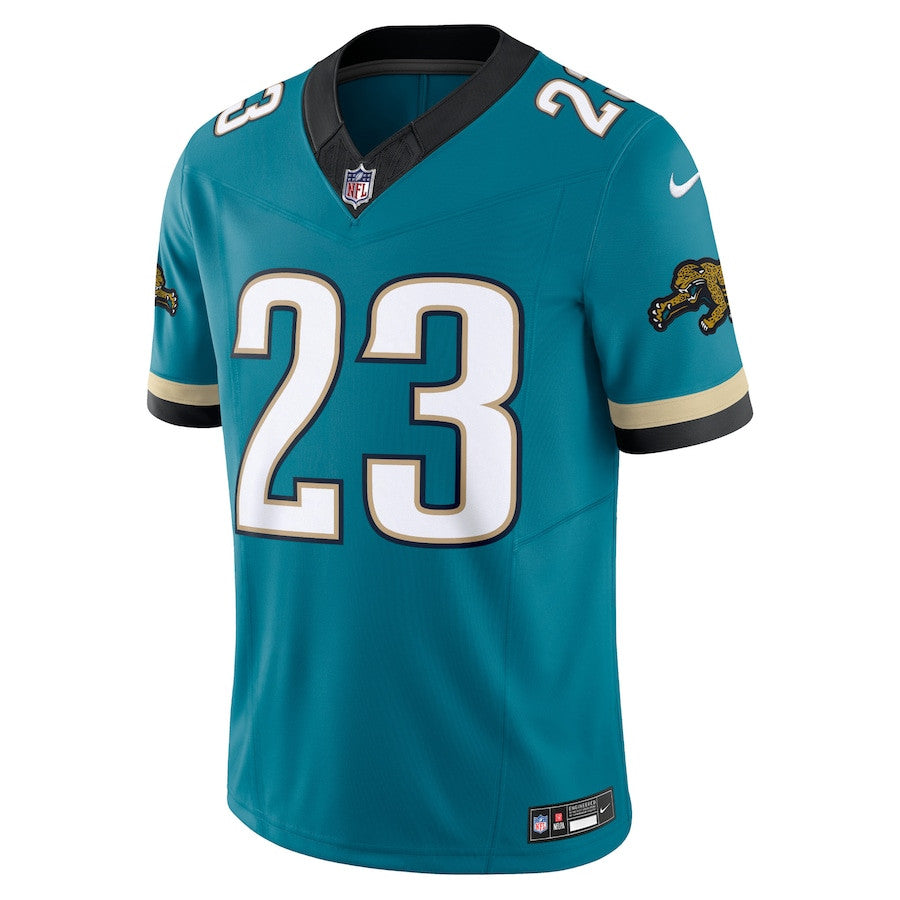 Foye Oluokun Jacksonville Jaguars Prowler Throwback Vapor F.U.S.E. Limited Jersey - Teal football jersey product view 2
