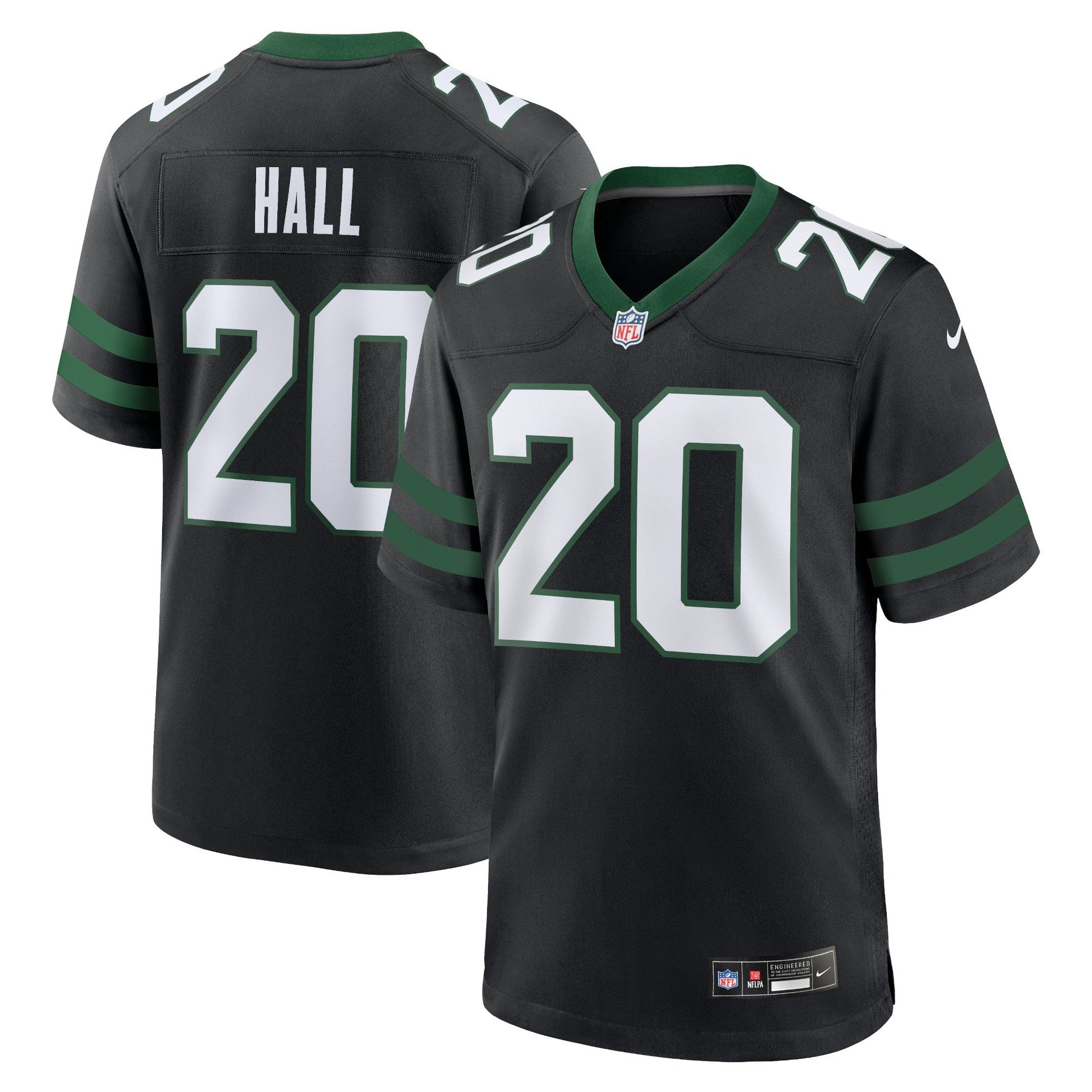 Breece Hall New York Jets Alternate Game Jersey - Legacy Black football jersey product view 1