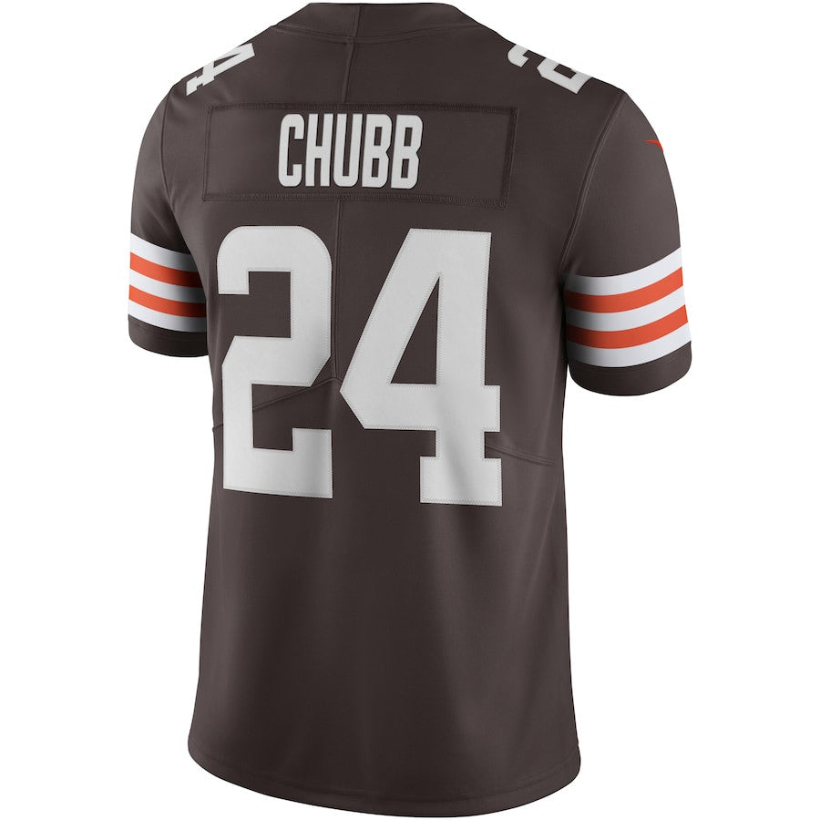 Nick Chubb Cleveland Browns Vapor Limited Jersey - Brown football jersey product view 3