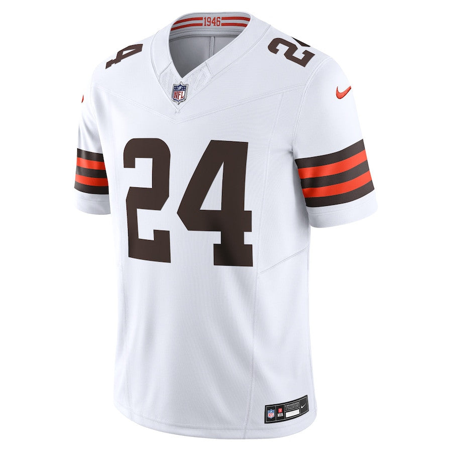 Nick Chubb Cleveland Browns Vapor F.U.S.E. Limited Jersey - White football jersey product view 2