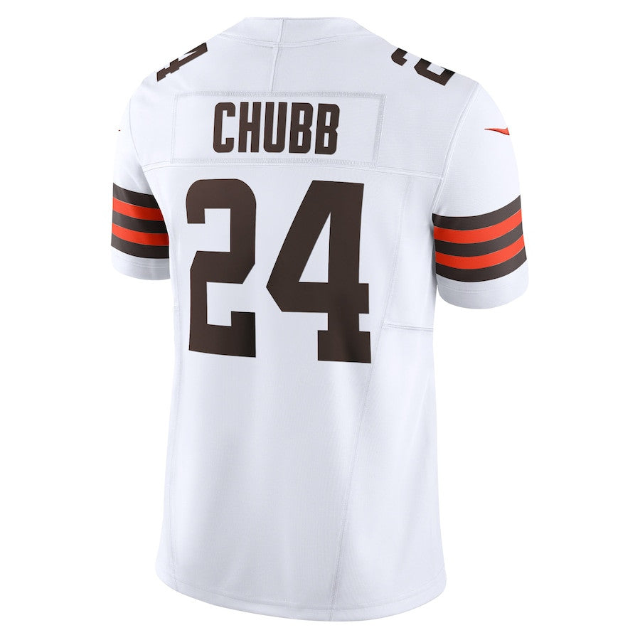 Nick Chubb Cleveland Browns Vapor F.U.S.E. Limited Jersey - White football jersey product view 3