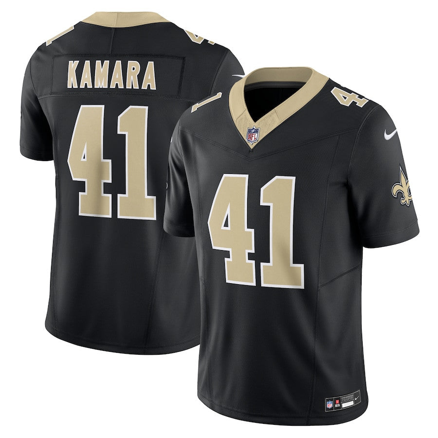 Alvin Kamara New Orleans Saints Vapor F.U.S.E. Limited Jersey - Black football jersey product view 1