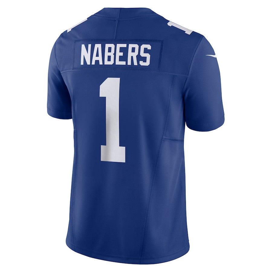 Malik Nabers New York Giants Vapor F.U.S.E. Limited Jersey - Royal football jersey product view 3