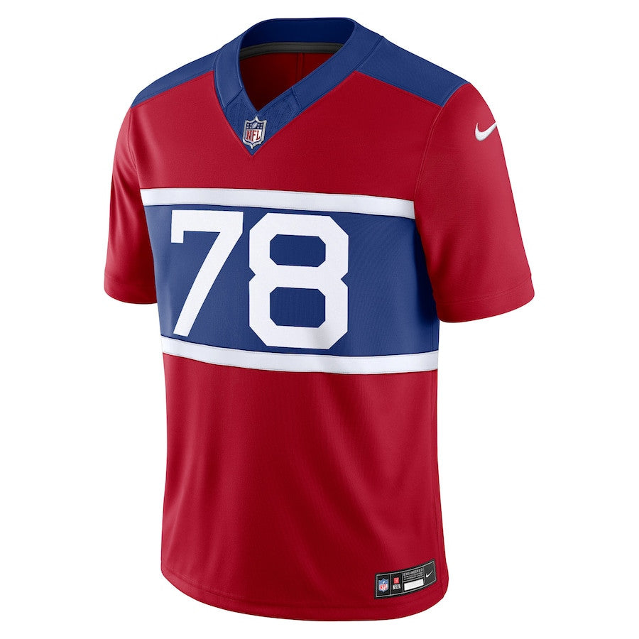 Andrew Thomas New York Giants Alternate Vapor F.U.S.E. Limited Jersey - Century Red football jersey product view 2