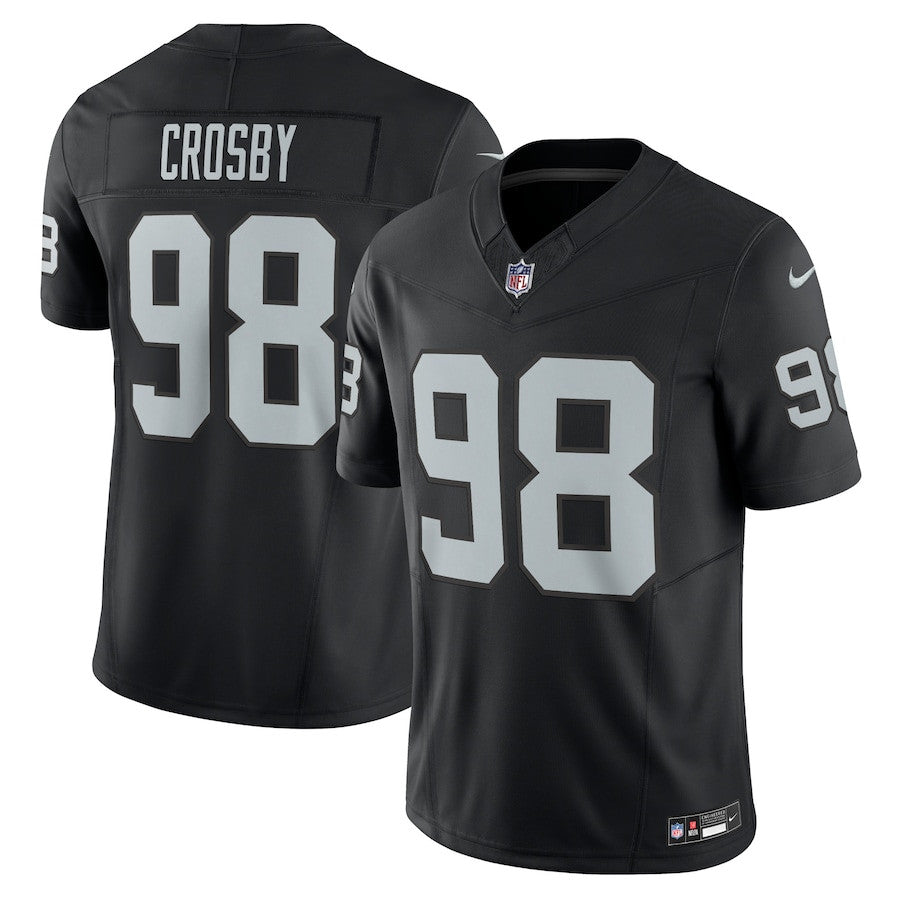 Maxx Crosby Las Vegas Raiders Vapor F.U.S.E. Limited Jersey - Black football jersey product view 1