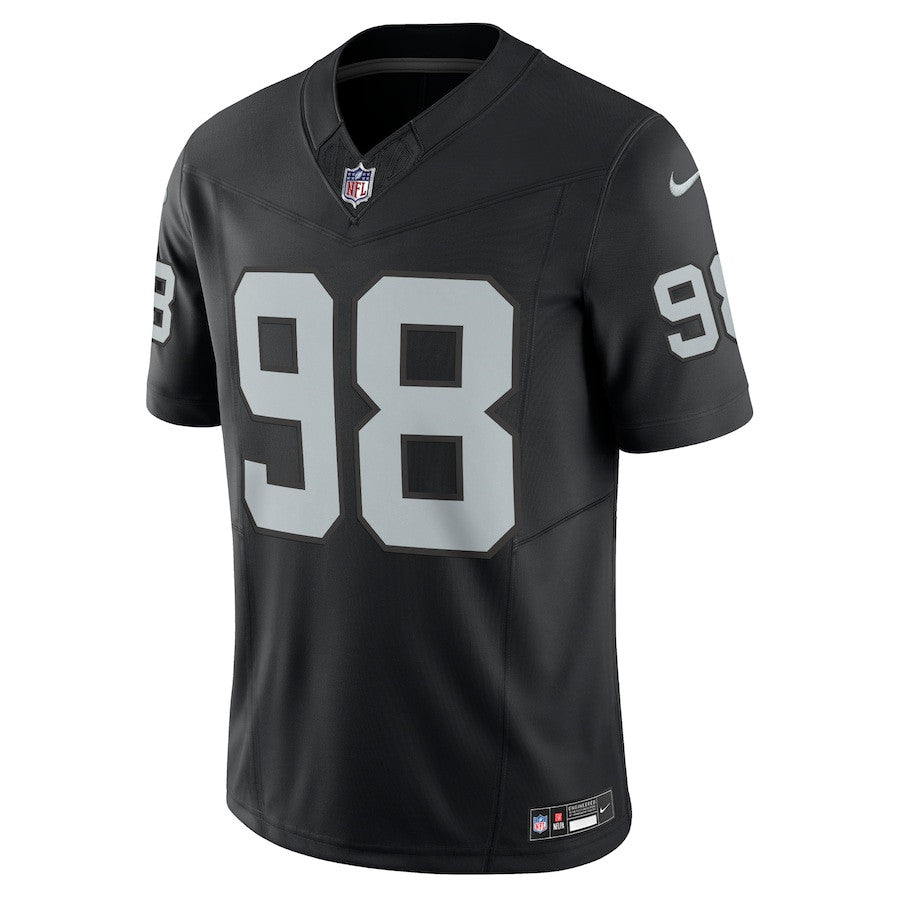 Maxx Crosby Las Vegas Raiders Vapor F.U.S.E. Limited Jersey - Black football jersey product view 2