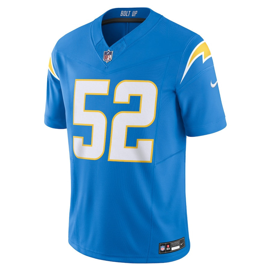 Khalil Mack Los Angeles Chargers Vapor F.U.S.E. Limited Jersey - Powder Blue football jersey product view 2
