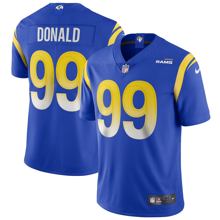 Aaron Donald Los Angeles Rams Vapor Limited Jersey - Royal football jersey product view 1