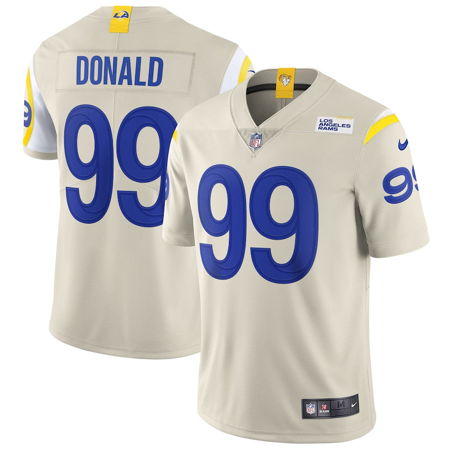 Aaron Donald Los Angeles Rams Vapor Limited Jersey - Bone football jersey product view 1