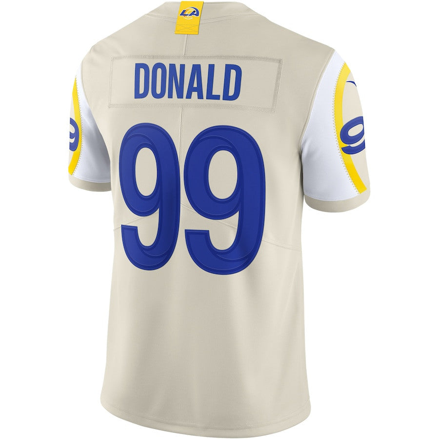 Aaron Donald Los Angeles Rams Vapor Limited Jersey - Bone football jersey product view 3