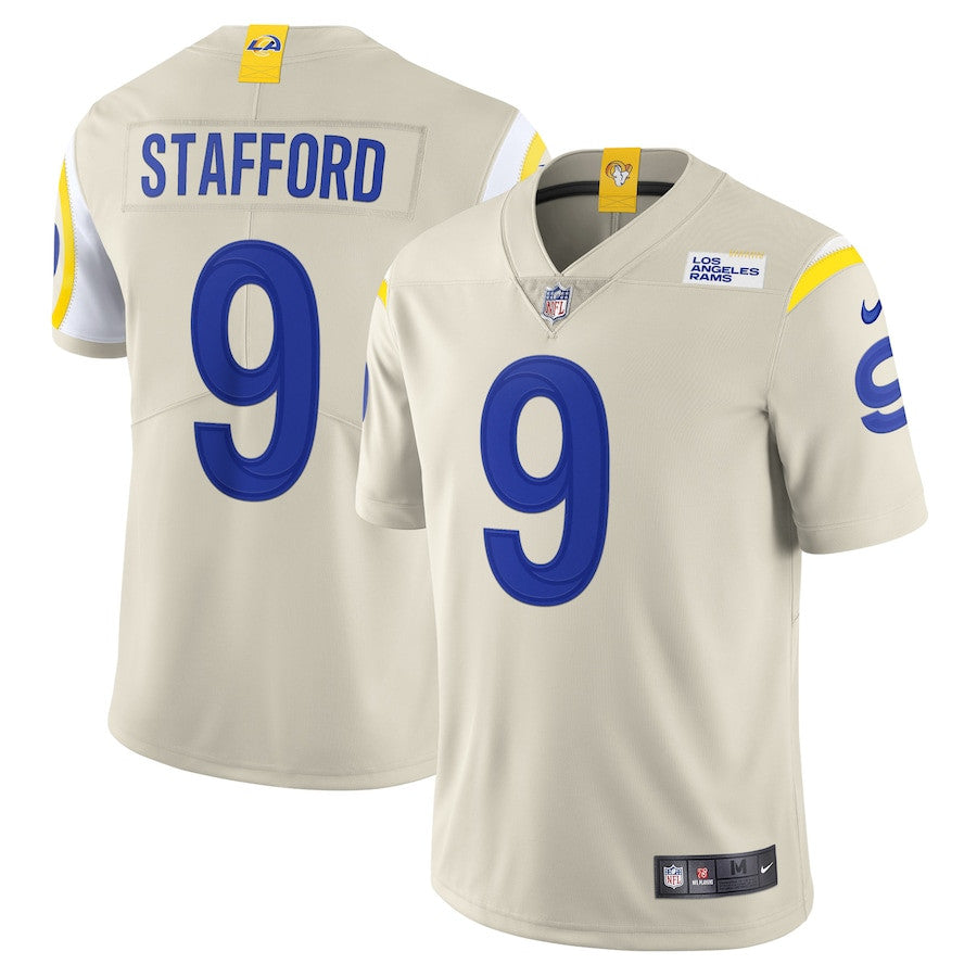 Matthew Stafford Los Angeles Rams Vapor Limited Jersey - Bone football jersey product view 1