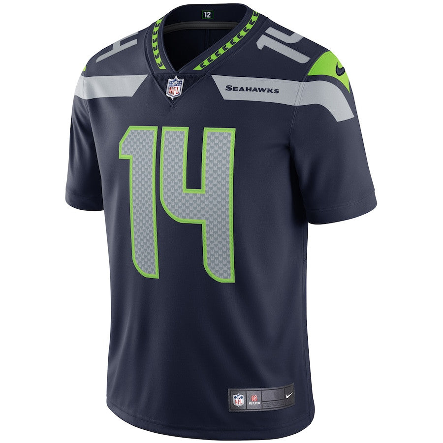 DK Metcalf Seattle Seahawks Vapor Limited Jersey - College Navy football jersey product view 2