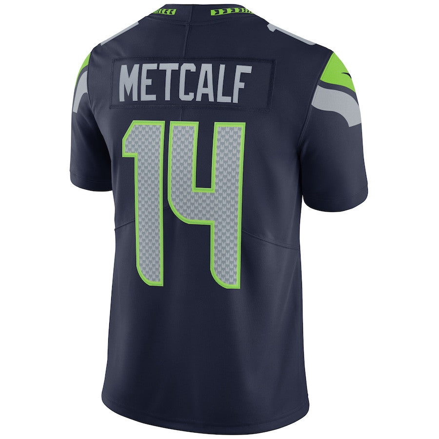 DK Metcalf Seattle Seahawks Vapor Limited Jersey - College Navy football jersey product view 3
