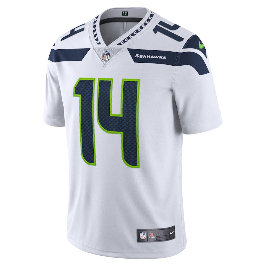 DK Metcalf Seattle Seahawks Vapor Limited Jersey - White football jersey product view 1
