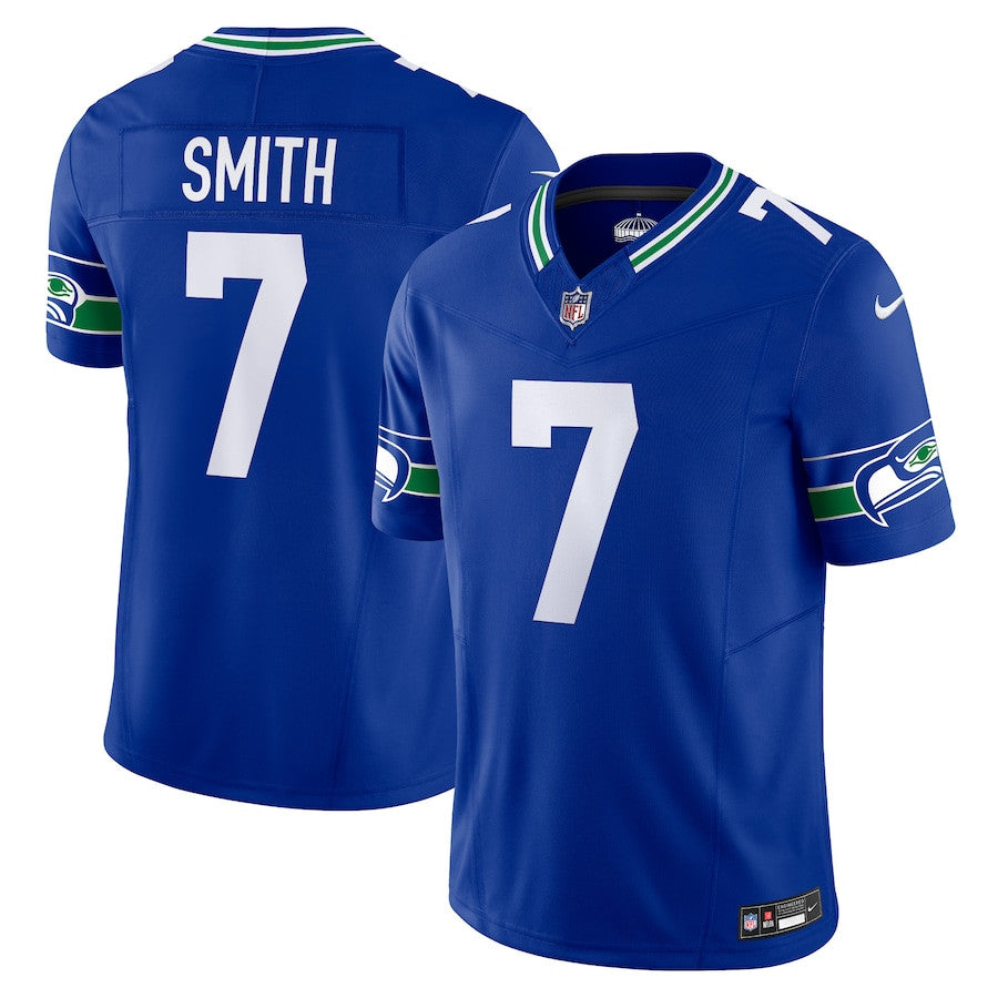 Geno Smith Seattle Seahawks Alternate Vapor F.U.S.E. Limited Jersey - Royal football jersey product view 1