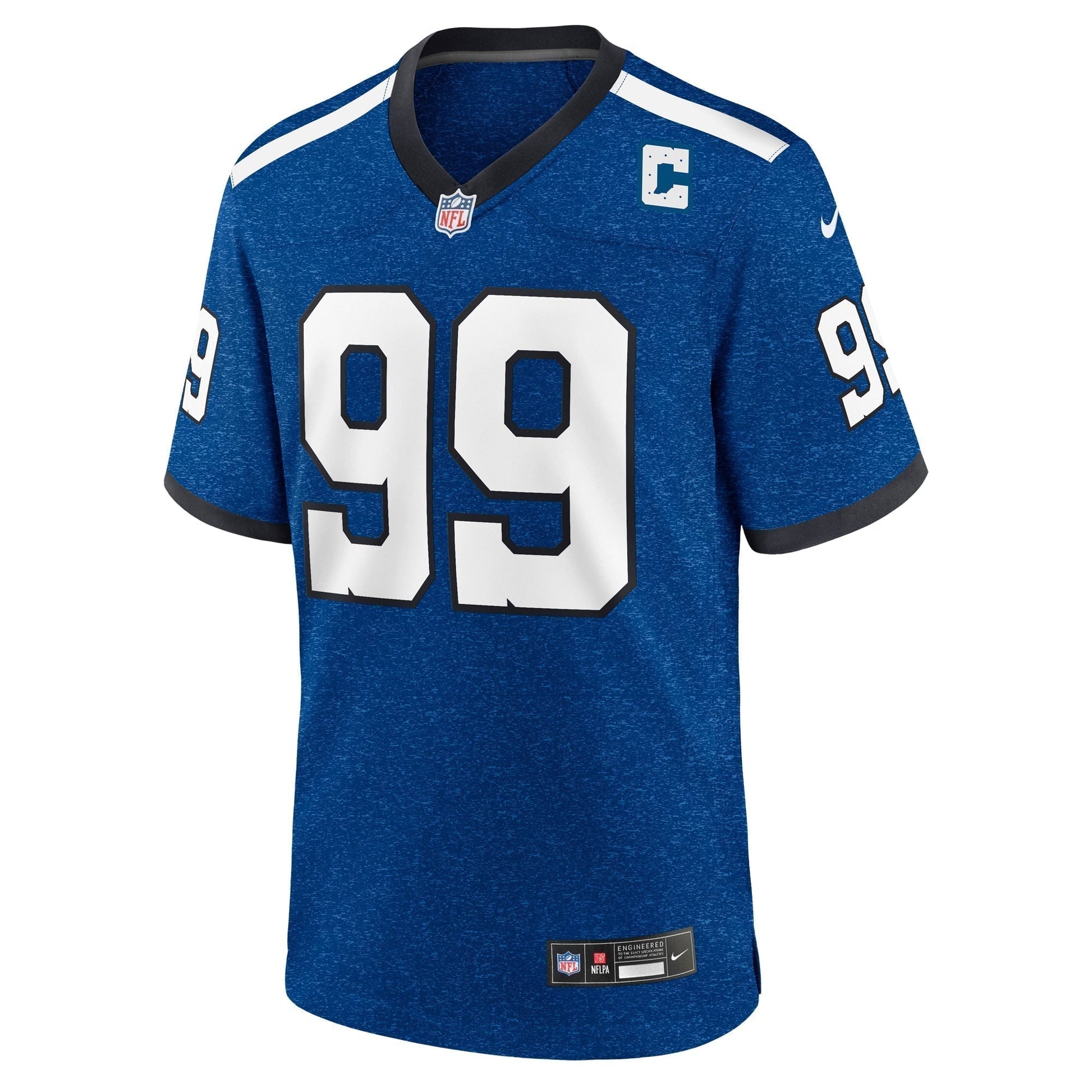 DeForest Buckner Indianapolis Colts Indiana Nights Alternate Game Jersey - Royal football jersey product view 2