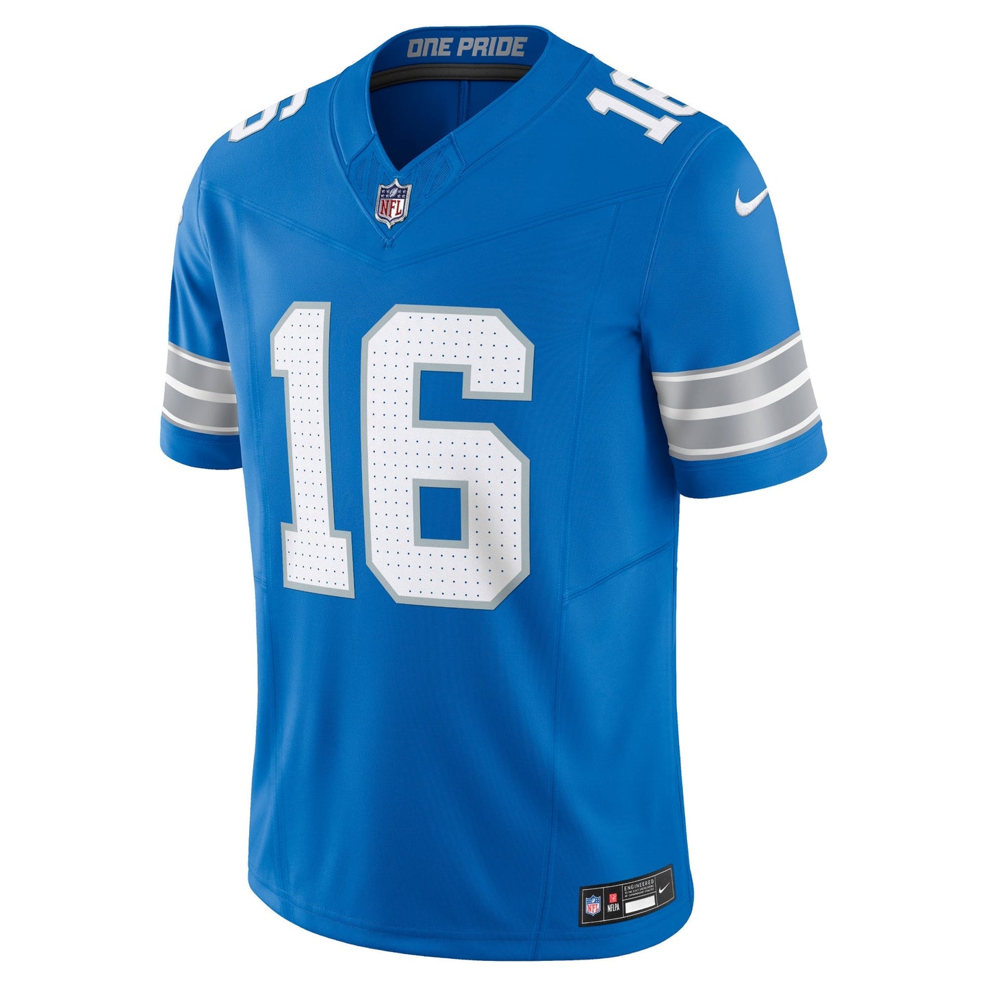 Jared Goff Detroit Lions Vapor F.U.S.E. Limited Jersey - Blue football jersey product view 2