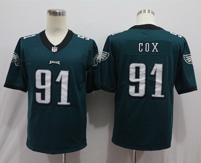 Men's Philadelphia Eagles Fletcher Cox Midnight Green Game Jersey football jersey product view 1