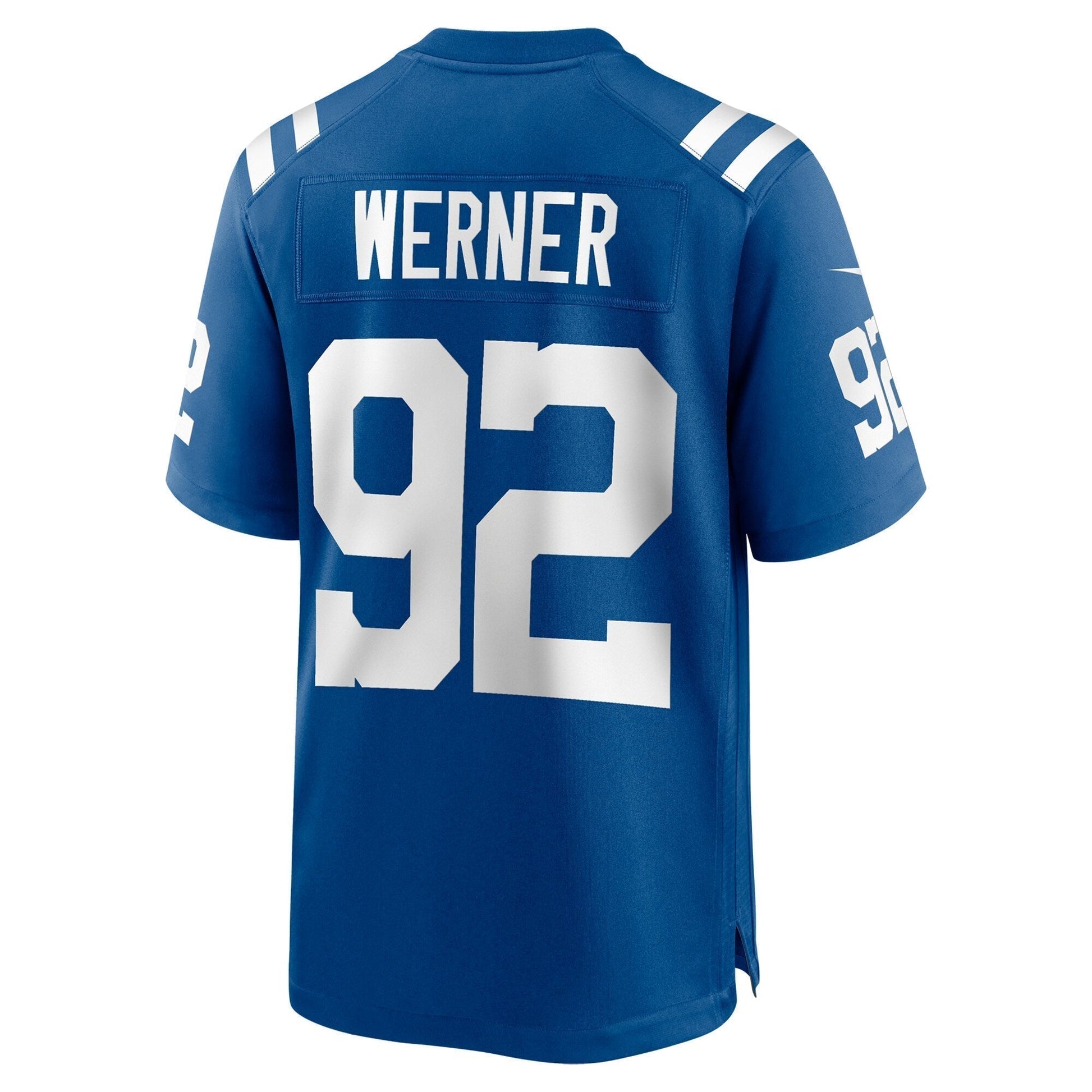 Bjoern Werner Indianapolis Colts Retired Game Jersey - Royal football jersey product view 3
