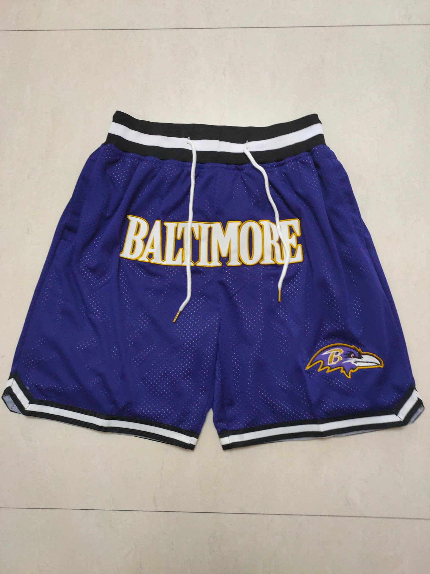 JUST DON Baltimore Ravens Pocket Shorts football jersey product view 1